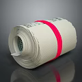 Detailed Rolled Dollar Bills Sculpture Carving Tied With Red Band Decoration