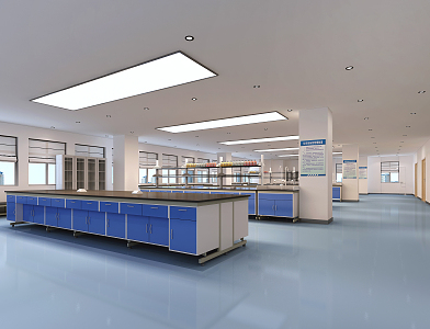 Modern Laboratory 3d model