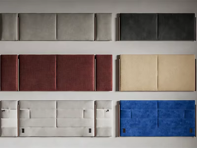 Diverse Colored Bed Linens Featuring Soft Fabric And Various Textured Designs 3d model