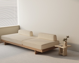 Three-seat sofa 3d model