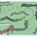 Stepping Stones Path Design In Garden Landscape With Natural Stone Layout And Green Plants