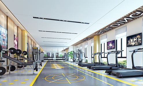 Modern Gym 3d model