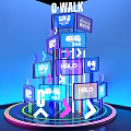 C-WALK Themed Guiding Signage Featuring Neon HALO SOLID HYPE Signs And Arrows