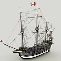 Exploring The Interior Of A Sailing Ship With Decks And Cargo