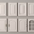 White Wardrobe Doors With Various Design Styles Including Panel Arch Tops And Glass Panels