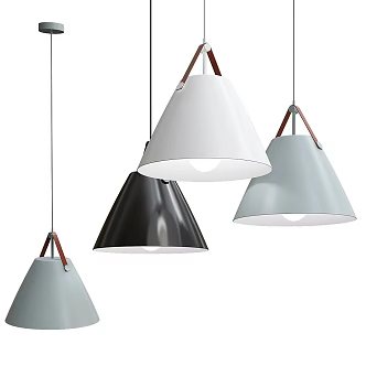 Modern Chandelier Pendant Lamp Filament Ling Gloss Pendant 3d model