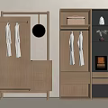 Modern Minimalist Wardrobe Design With Hanging Area Drawers Mirror And Open Shelves