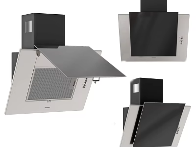 Modern Kitchen Range Hoods Featuring Sleek Design And Multiple Styles 3d model
