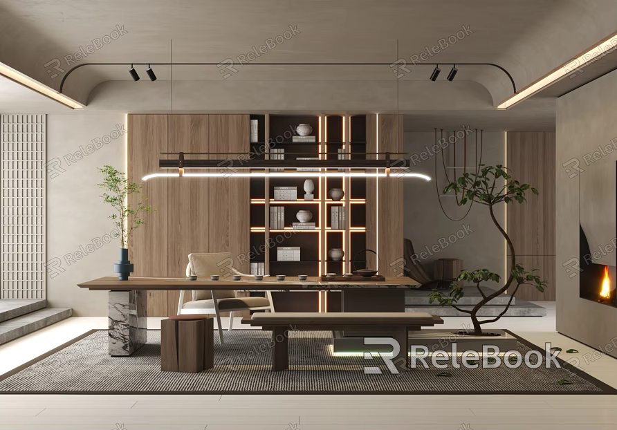 Quiet Tea Room 3d model 