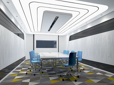 Modern Meeting Room Office 3d model