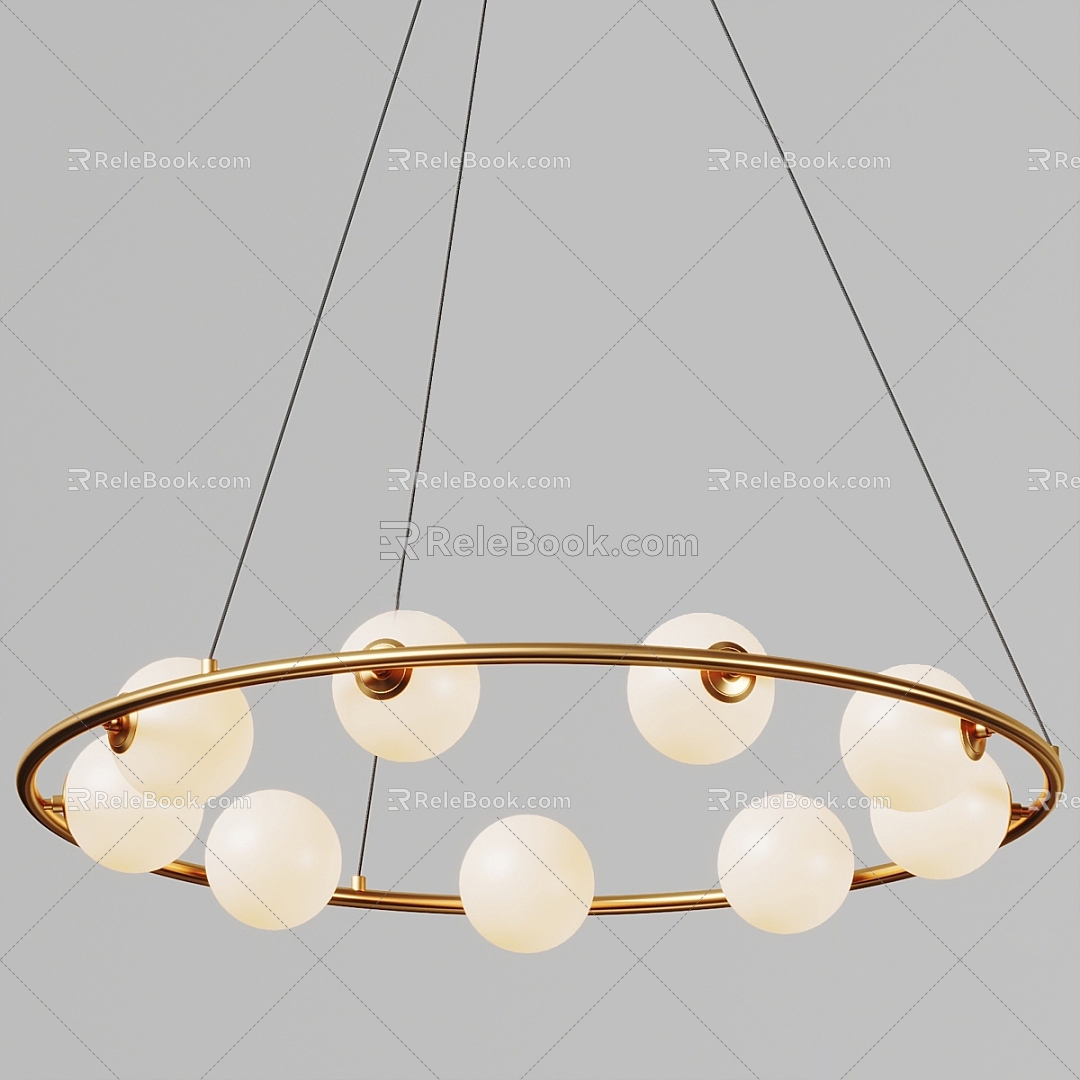 Round metal chandelier model