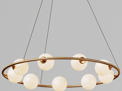 Round metal chandelier model