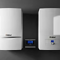 Vaillant White Boilers With Digital Control Panel And Modern Design 3d model