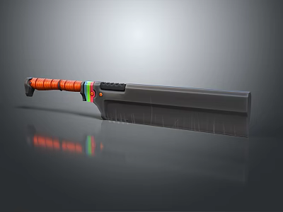 Modern Knife Fantasy Big Knife Fantasy Weapon Magic Knife 3d model