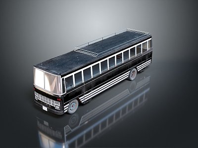 Hyundai Bus Large Bus CMB Medium Van 3d model