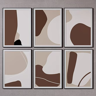 Modern Decorative Painting Hanging Painting 3d model