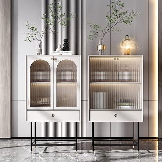 Modern Sideboard High Cabinet 3d model