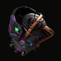 Sci-fi Grenade Game Sci-fi Weapon Grenade Bomb Props 3d model