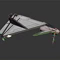 Advanced Stealth Aircraft Model With Aerodynamic White Body Black Details And Landing Gear