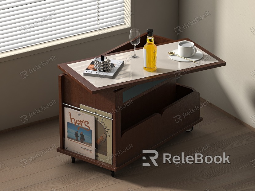 Modern movable small side table model