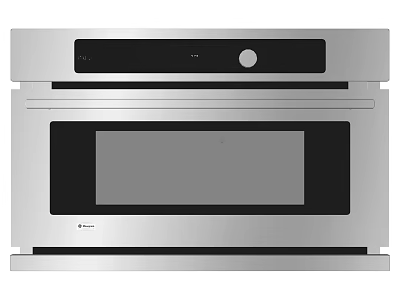 Built in Stainless Steel Kitchen Appliance With Black Panel Control Knob And Digital 3d model