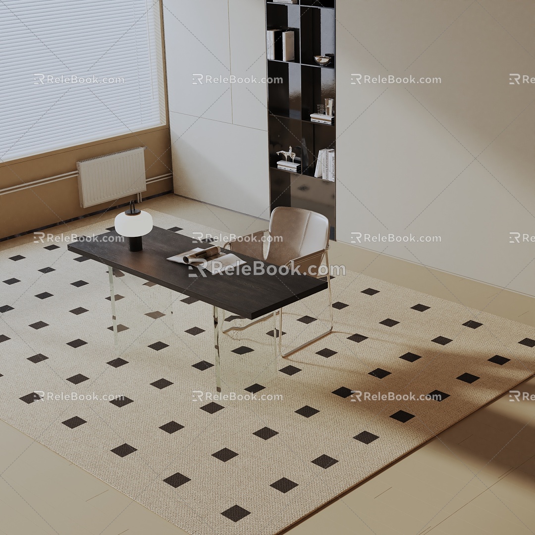 Modern table combination 3d model