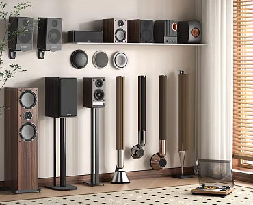 Modern ceiling-mounted sound wall-mounted sound floor-mounted sound audio and video equipment 3d model