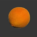 Fresh Ripe Juicy Orange With Round Shape Smooth Surface And Reflection On Dark Background