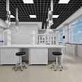 Modern Laboratory School Laboratory 3d model