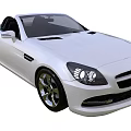 White Convertible Sports Car With Modern Design Sleek Body And Stylish Wheels