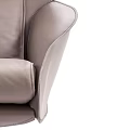 Modern Office Chairs Black and Light Gray Padded Seats Armrests Swivel Five Star Base Design