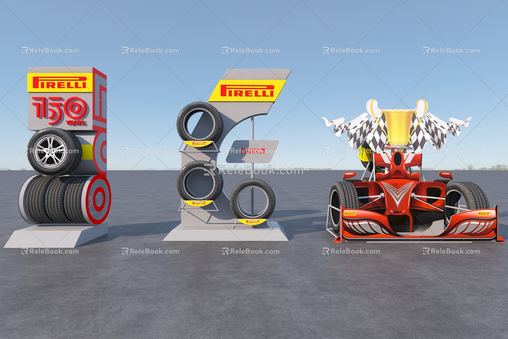 Hyundai Motor Tire Show Meichen 3d model