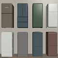Modern Refrigerators In Various Colors And Different Designs For Home Kitchen Spaces