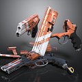 revolver revolver pistol semi-automatic pistol automatic pistol modern weapon hot weapon 3d model