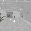 Modern Clothing Store Interior With Hangers Lighting And Minimalist Design
