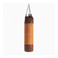 Hanging Punching Bag Sports Equipment For Boxing Training With Brown Orange Design