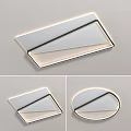 Modern Minimalist Ceiling Lights In Various Shapes 3d model
