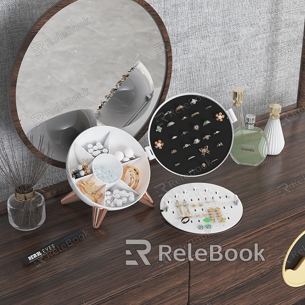 Dressing Table Jewelry Rack Skincare Cosmetics model