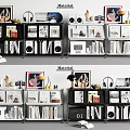 Modern Hallway Cabinet And Side Cabinet Storage Design With Open Shelves Books And Decorative Items