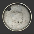 Ancient Bronze Bowl With Carved Design Broken Part And Decorative Base