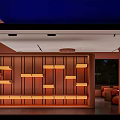 Mongolian Elements Cafe Modern Cafe 3d model