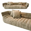 modern multi-person sofa Minotti shaped sofa sofa sofa sofa multi-person sofa 3d model
