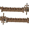 Heavy Duty Agricultural Tillage Equipment With Metal Frame And Multiple Tines