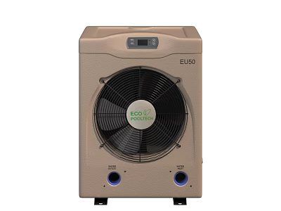 Beige Commercial Equipment With Digital Display ECO Friendly Logo Fan Grille And Bottom Ports 3d model