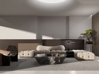 Modern Living Room Residential Living Room 3d model