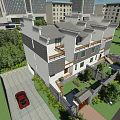 Semi Detached Villa With Traditional Modern Architecture Garden Courtyard Greenery And Balcony