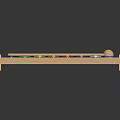 Colorful Wooden Xylophone With Rainbow Colored Keys And Wooden Mallet For Music Play