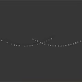 Abstract Black And White Curved Line Pattern With Dots And Waves