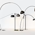 Modern Floor Lamps With Arched Stands And Metal Shades In Various Contemporary Designs
