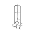 Stainless Steel Tiered Storage Rack With Stable Base For Kitchen Organization